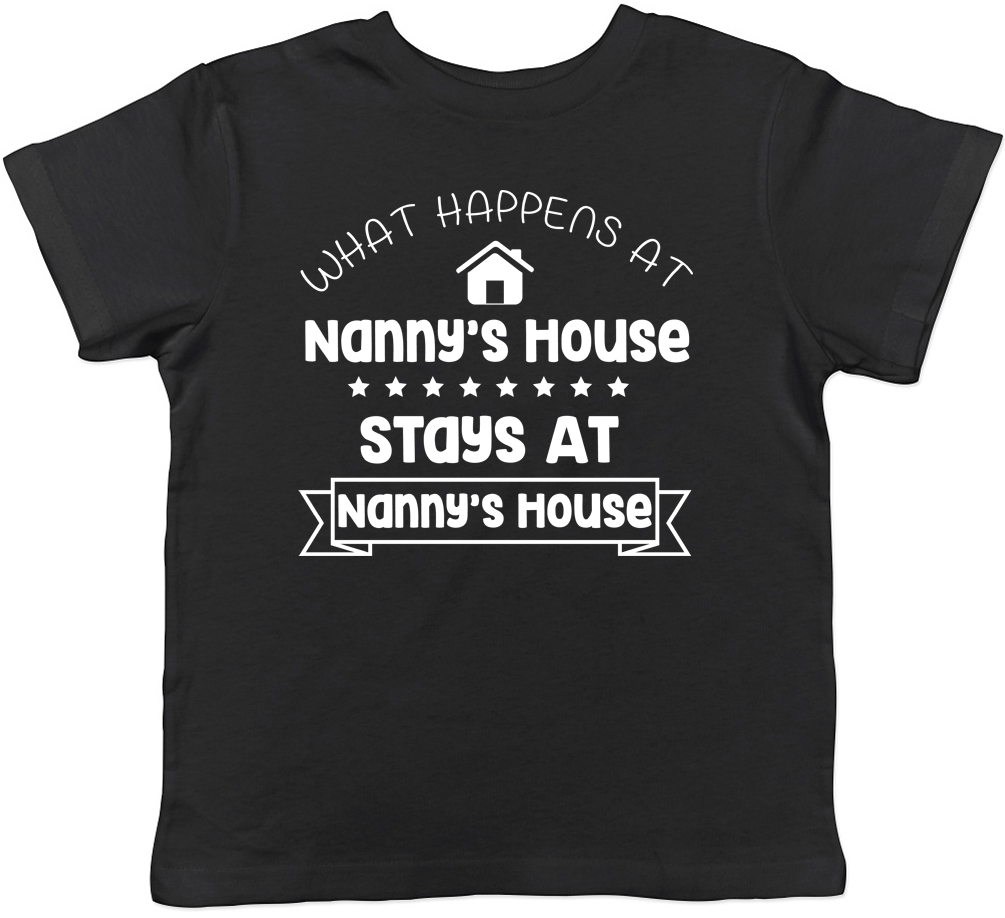 What Happens at Nanny/'s House Stays at Nanny/'s House Kids Childrens T-Shirt Tee
