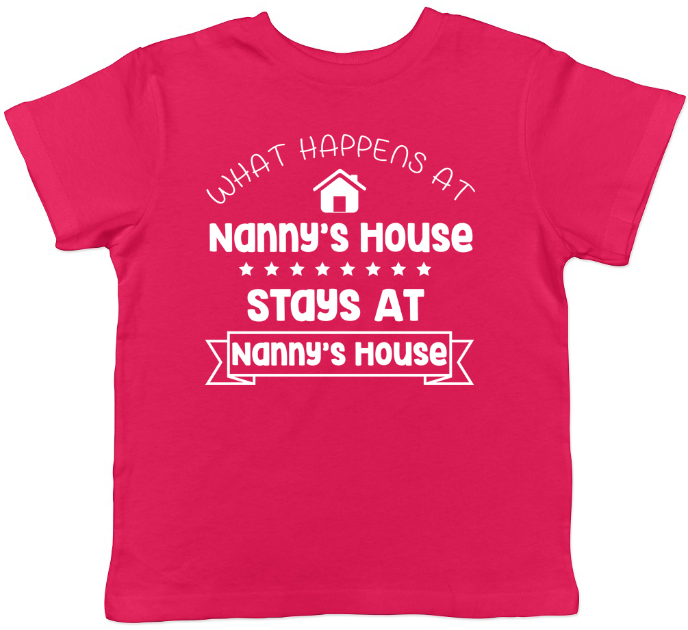 What Happens at Nanny/'s House Stays at Nanny/'s House Kids Childrens T-Shirt Tee