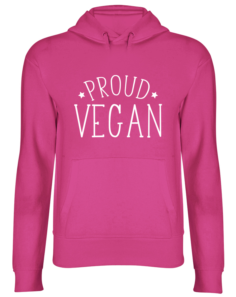 Fier VEGAN VÉGÉTARIEN Haut À Capuche Hommes Femmes Mesdames Unisexe Sweat à capuche