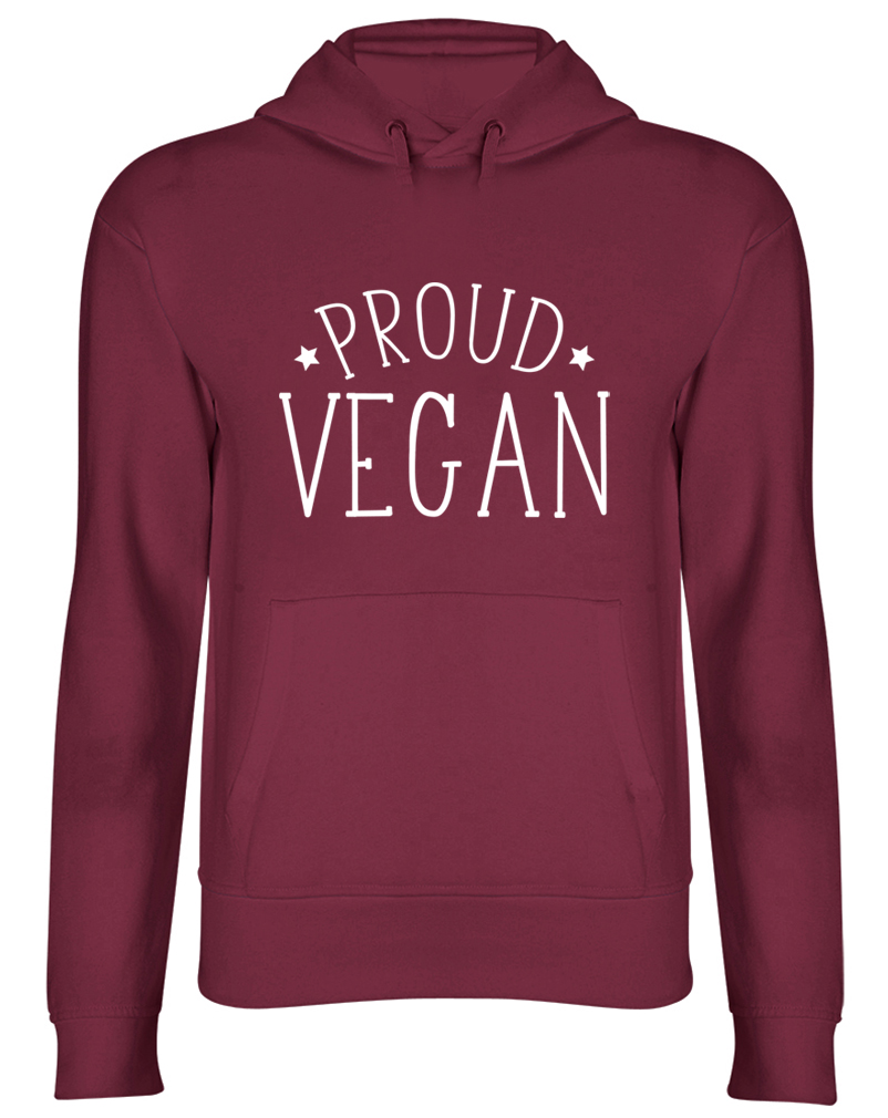 Fier VEGAN VÉGÉTARIEN Haut À Capuche Hommes Femmes Mesdames Unisexe Sweat à capuche