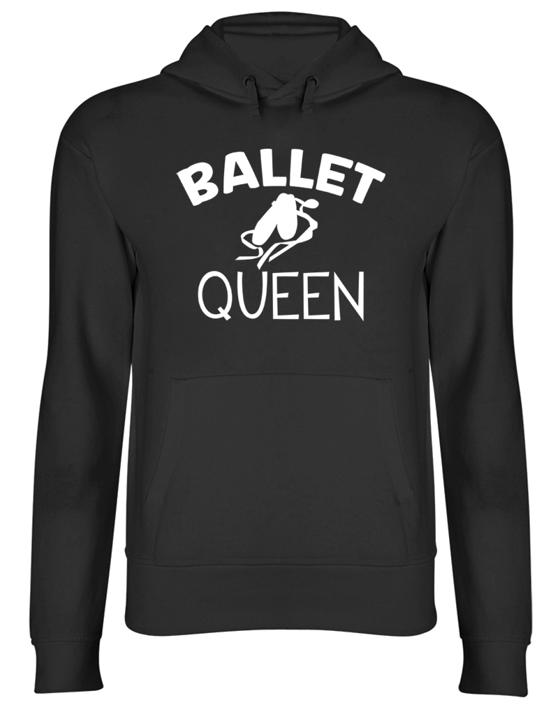 Ballet Queen Hooded Top Womens Ladies Dancing Dance Hoodie