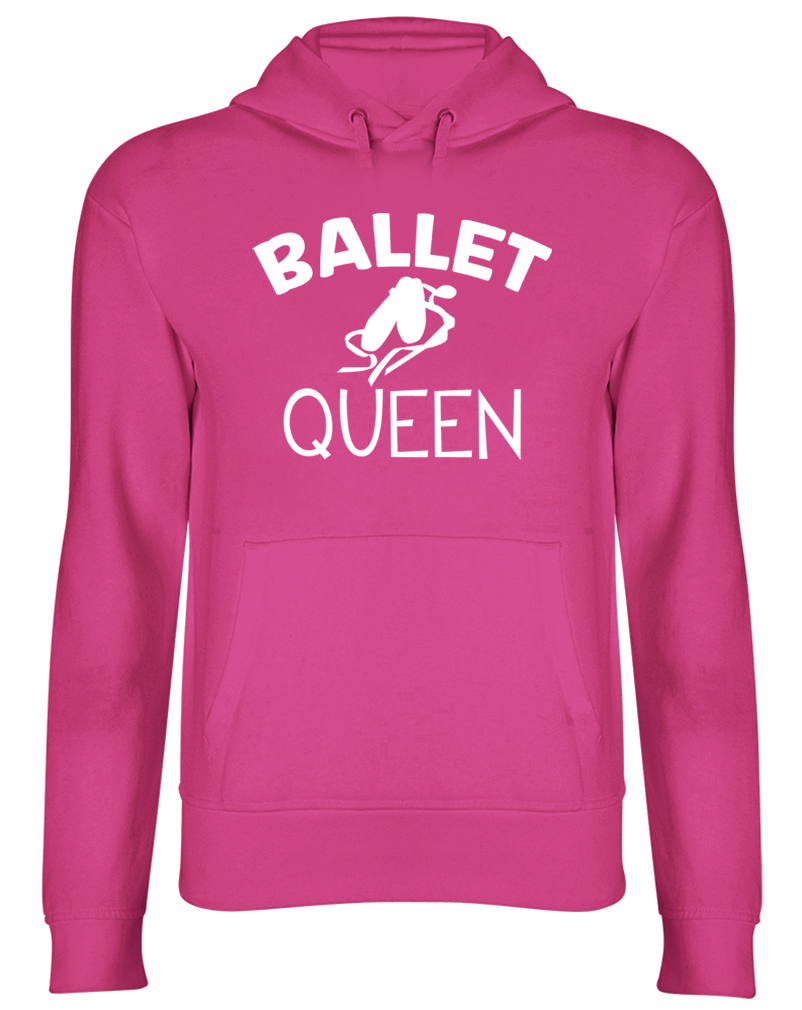 Ballet Queen Hooded Top Womens Ladies Dancing Dance Hoodie