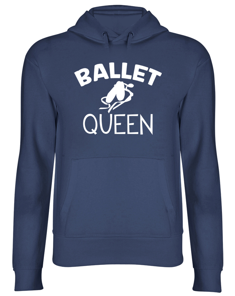 Ballet Queen Hooded Top Womens Ladies Dancing Dance Hoodie