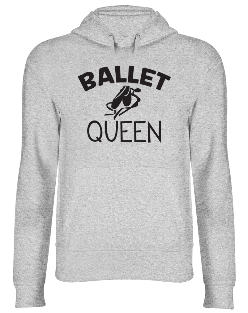 Ballet Queen Hooded Top Womens Ladies Dancing Dance Hoodie