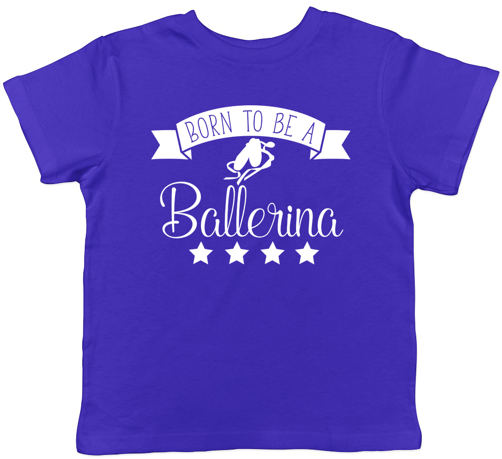 Born to be a Ballerina Enfants Garçons Filles Ballet Danse T-Shirt Tee