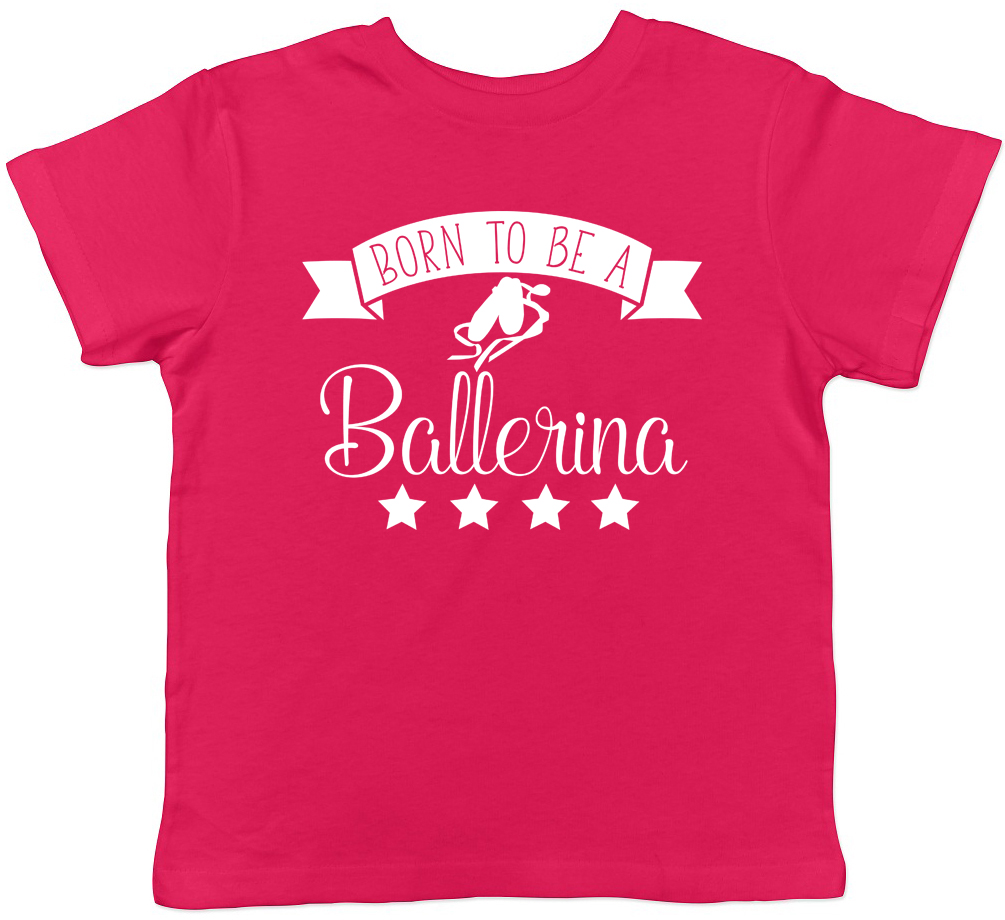 Born to be a Ballerina Enfants Garçons Filles Ballet Danse T-Shirt Tee