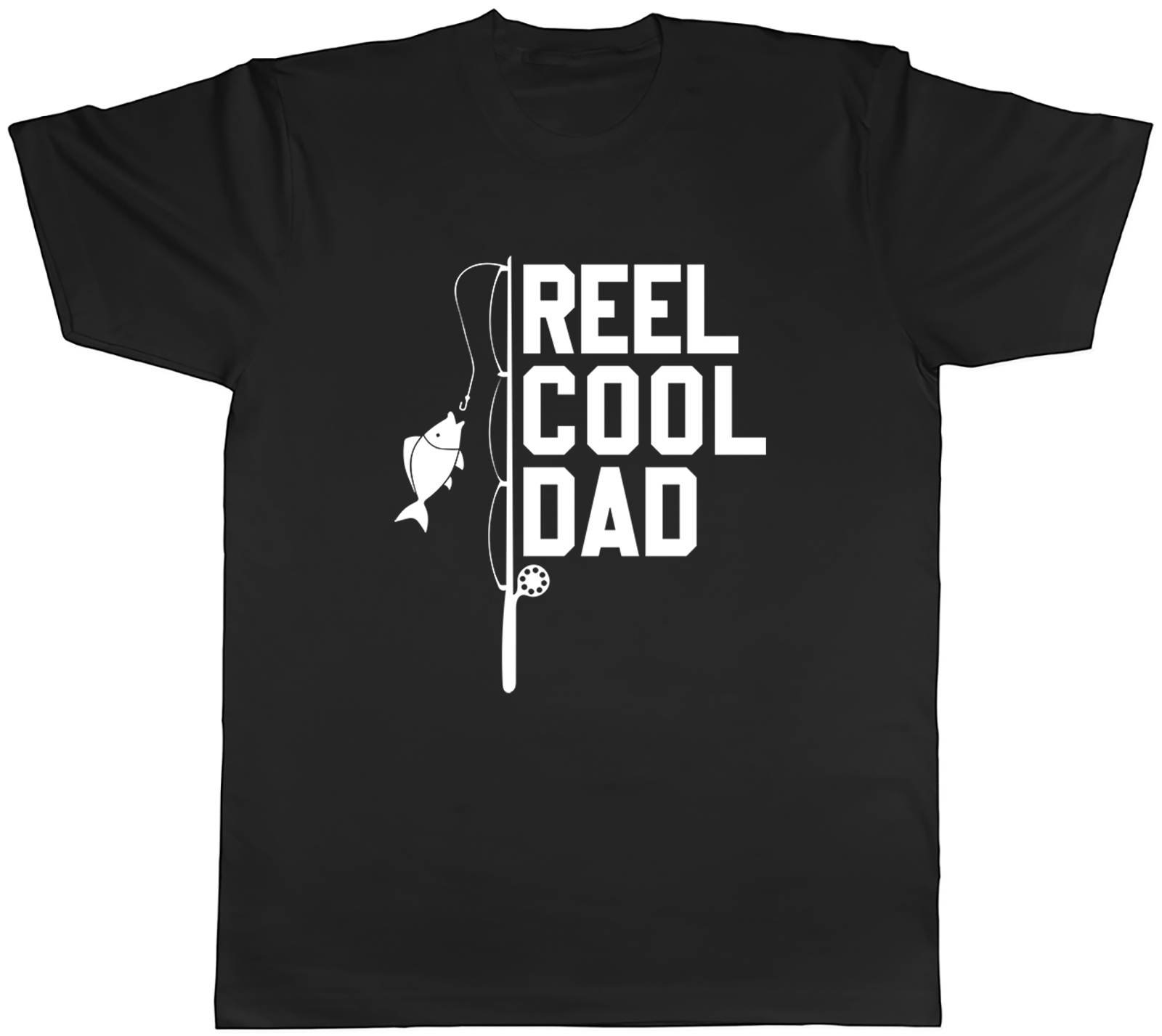 Funny Fishing Mens T-Shirt Reel Cool Dad Father’s Day Birthday Unisex Tee Gift