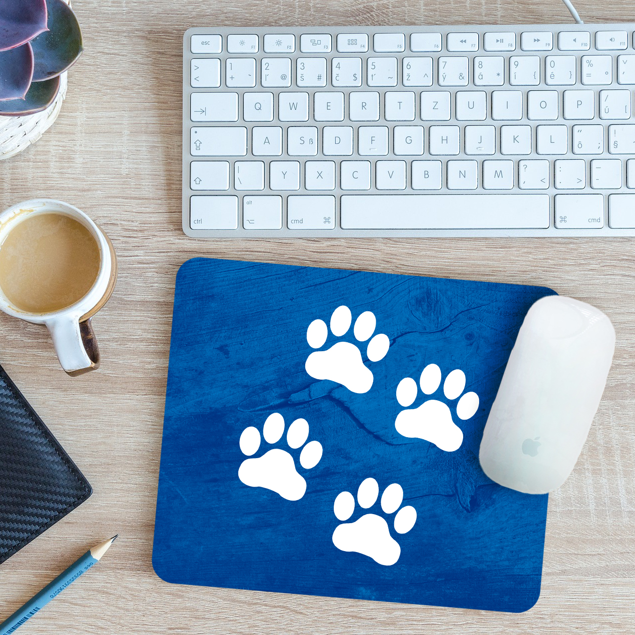Paw Prints Mouse Mat Pad 24cm x 19cm - Picture 10 of 11