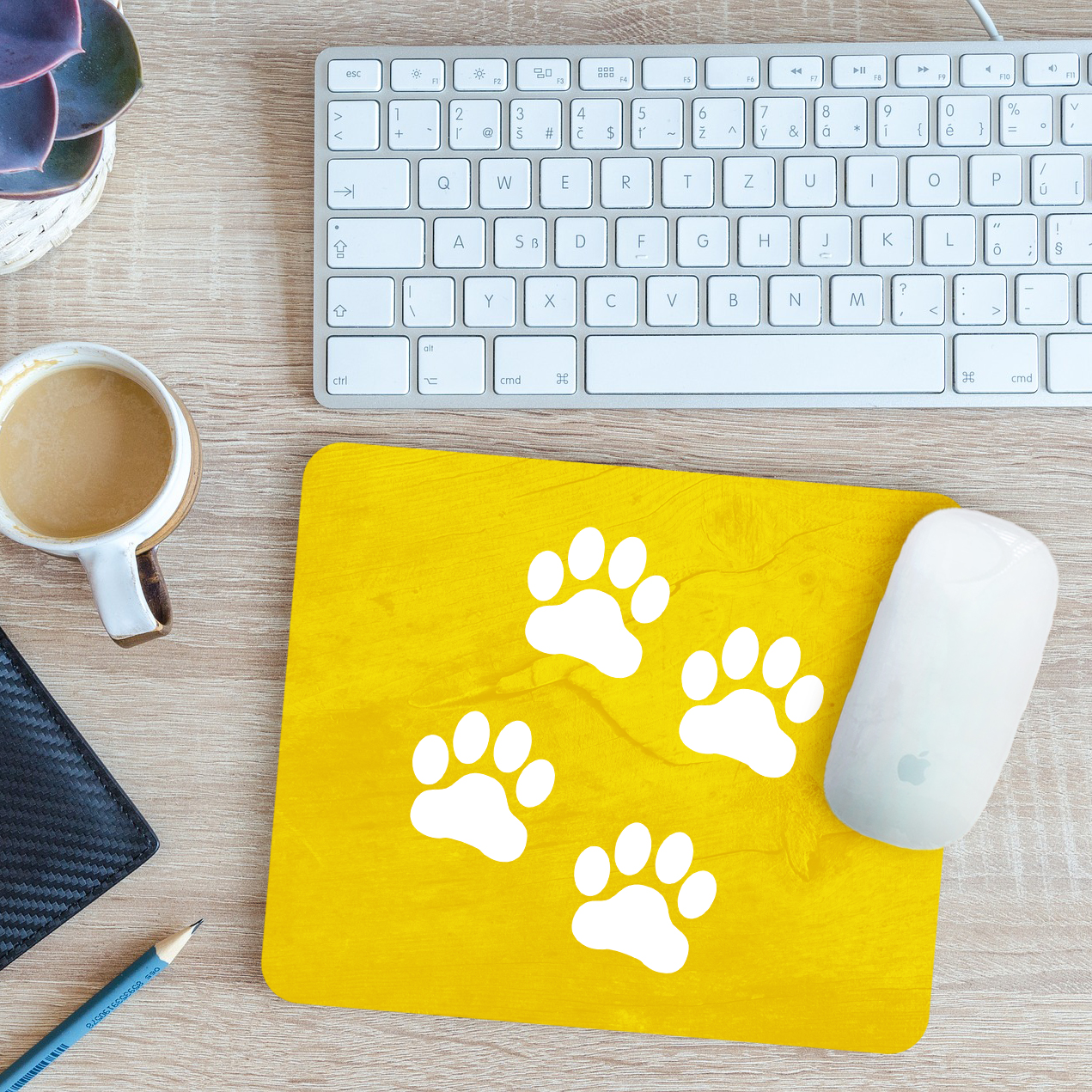 Paw Prints Mouse Mat Pad 24cm x 19cm - Picture 11 of 11