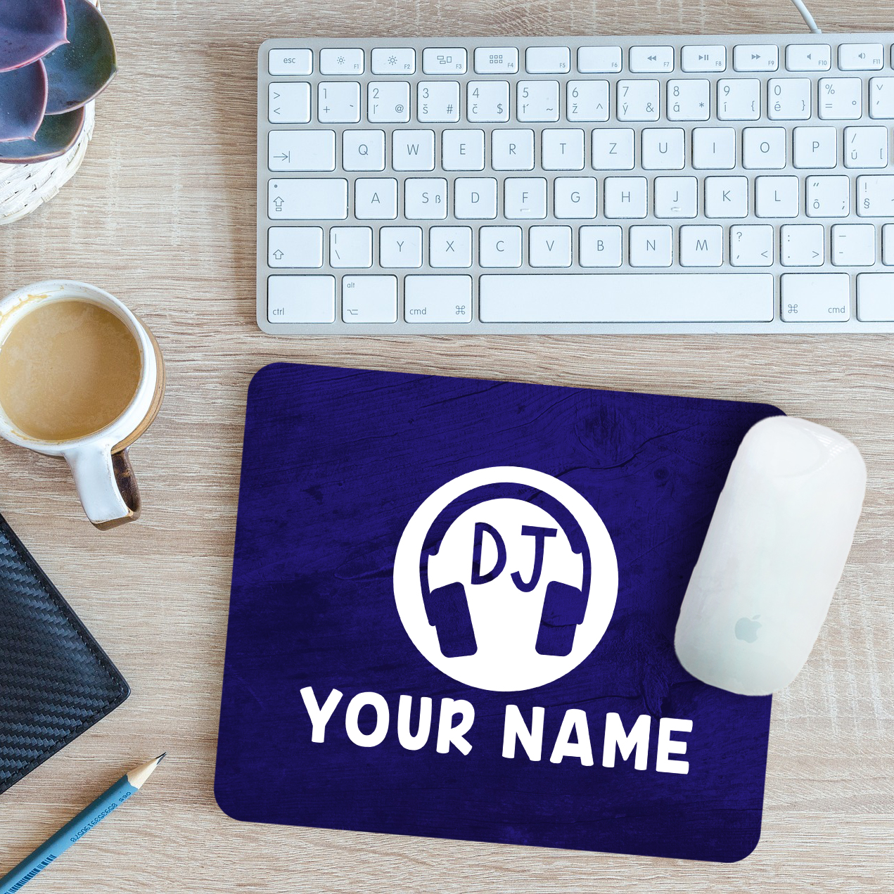 Personalised DJ Mouse Mat Pad 24cm x 19cm - Picture 4 of 11