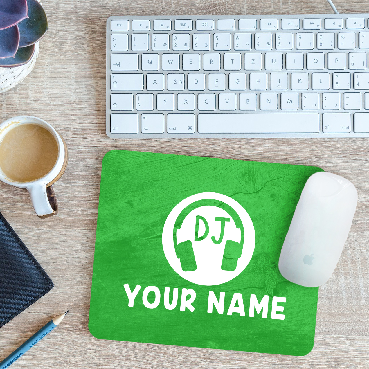 Personalised DJ Mouse Mat Pad 24cm x 19cm - Picture 5 of 11