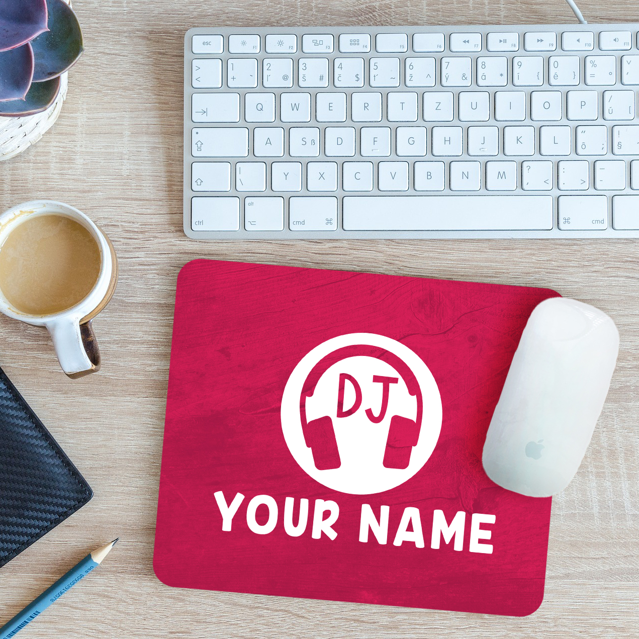 Personalised DJ Mouse Mat Pad 24cm x 19cm - Picture 6 of 11
