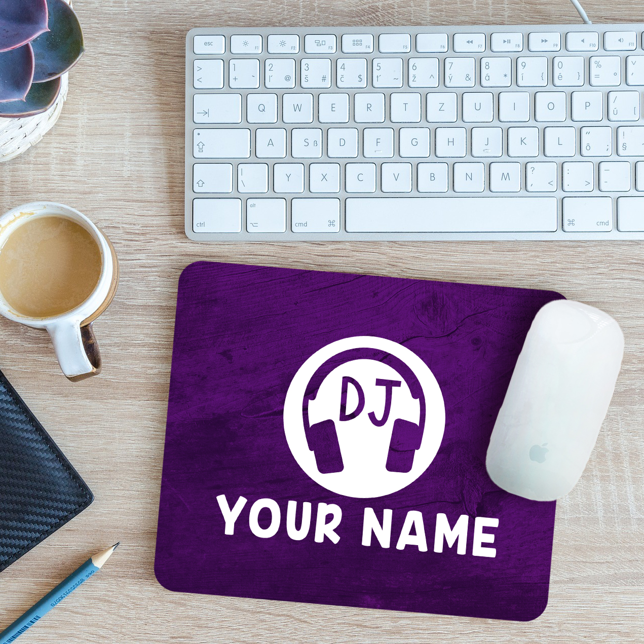Personalised DJ Mouse Mat Pad 24cm x 19cm - Picture 8 of 11