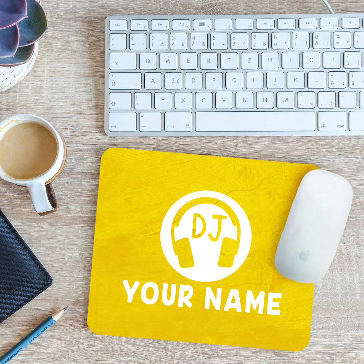 Personalised DJ Mouse Mat Pad 24cm x 19cm - Picture 11 of 11