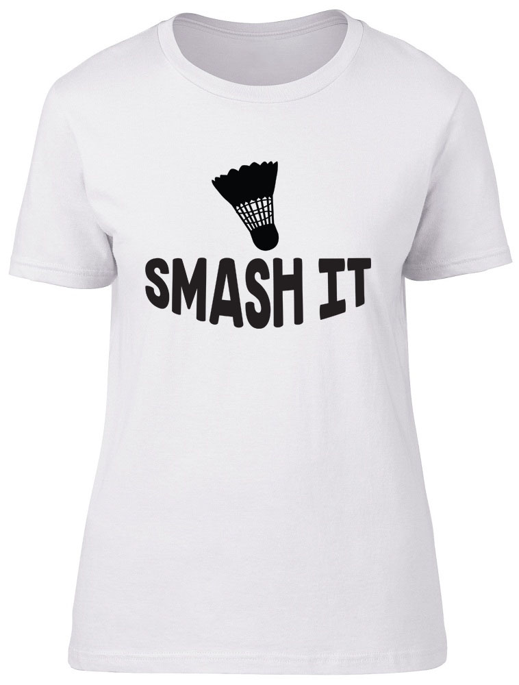 Smash It Badminton Womens Ladies Short Sleeve Tee T-Shirt
