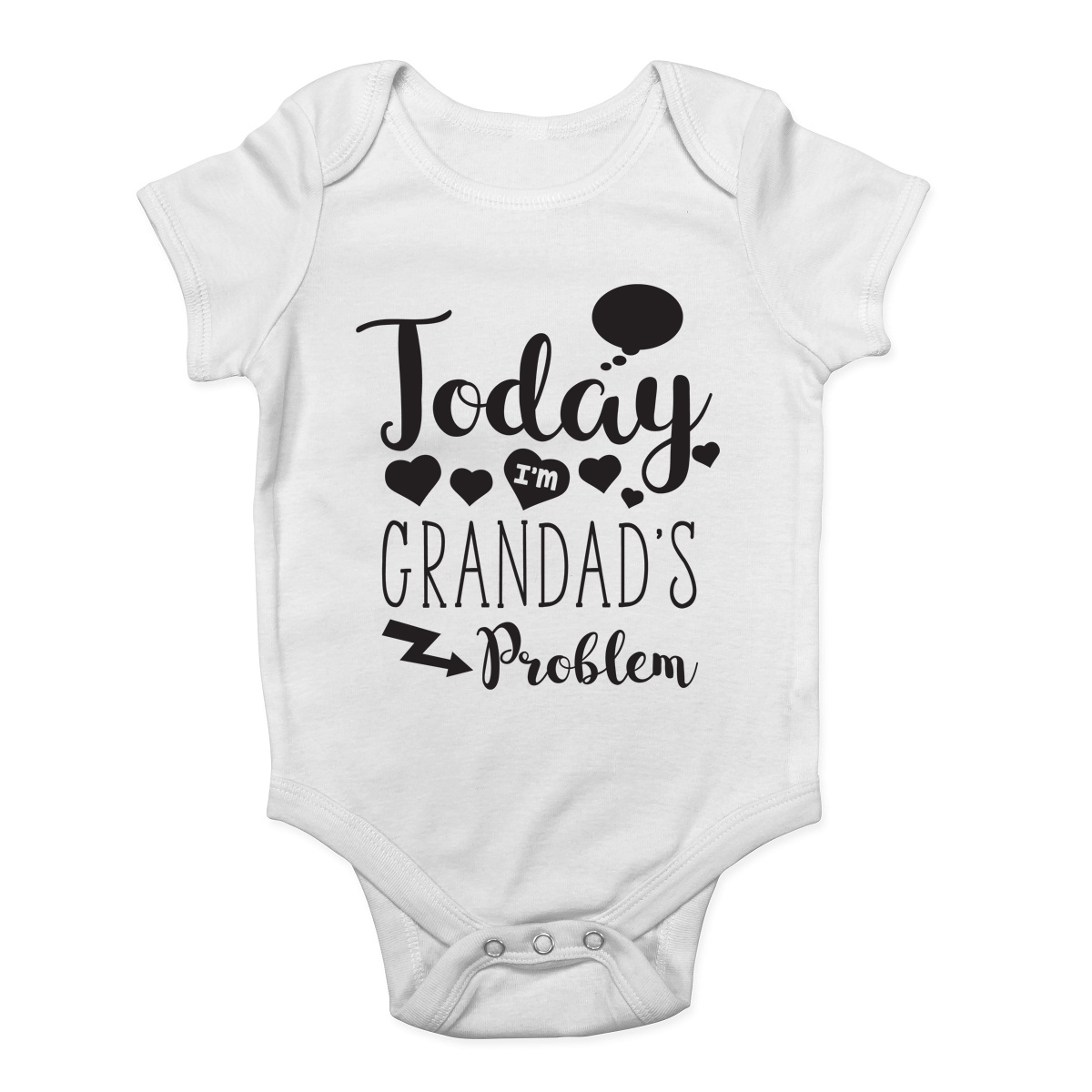 Personalised Baby Vest Bodysuit Funny Today Im Nannys Problem Baby Gifts Present