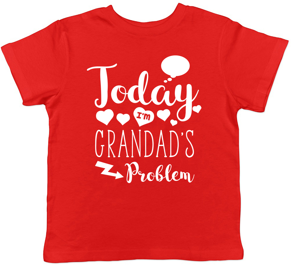 Today I/'m Nanny/'s Problem Childrens Kids T-Shirt Boys Girls Birthday Gift Tee
