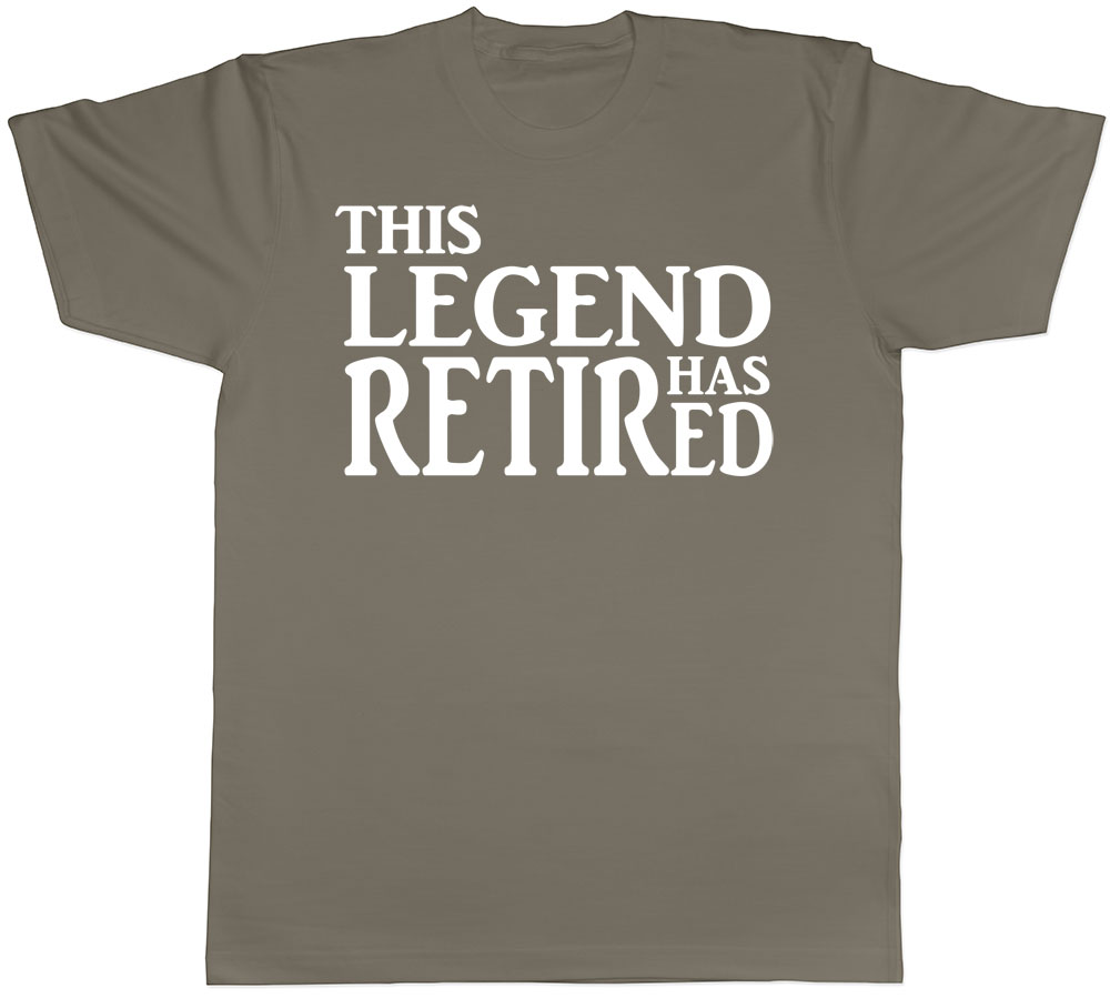 This Legend has Retired Mens Work Leaving Retirement Gift Tee T-Shirt - Picture 8 of 8