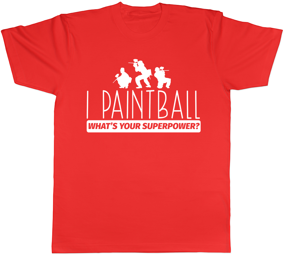 I Paintball ¿Cuál es tu superpoder? Camiseta unisex para hombre mujer y dama - Imagen 5 de 7