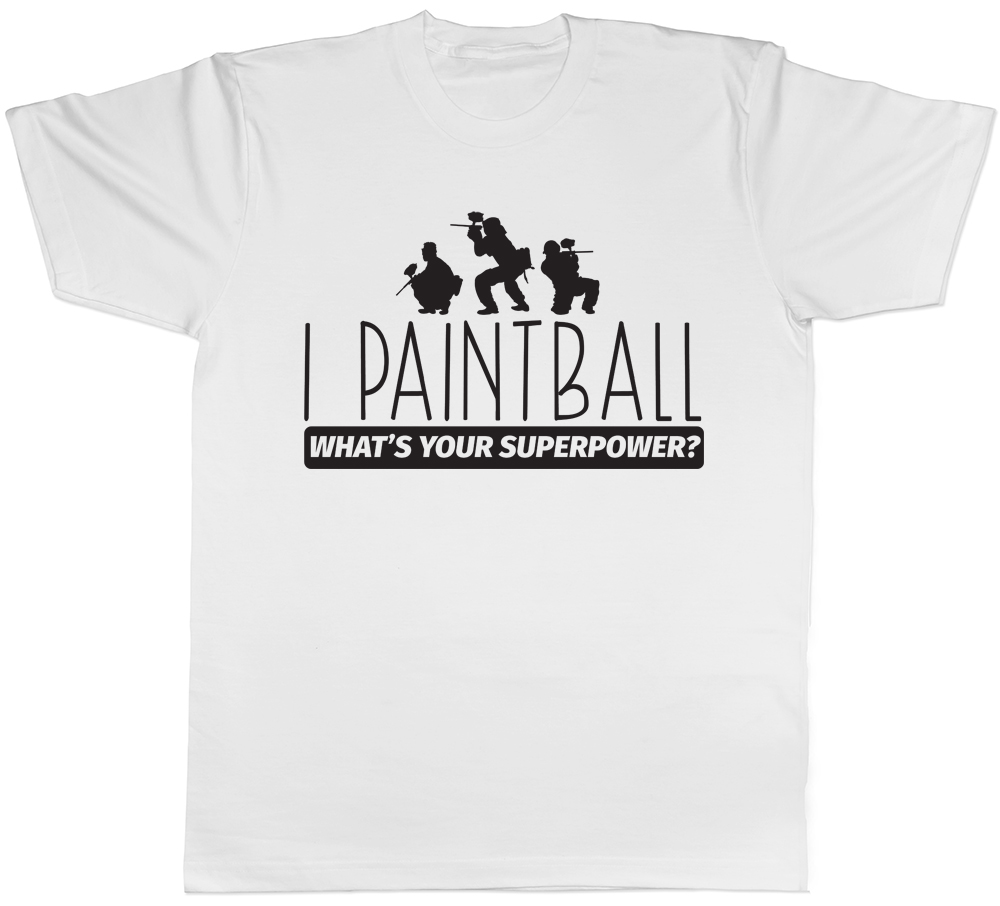 I Paintball ¿Cuál es tu superpoder? Camiseta unisex para hombre mujer y dama - Imagen 6 de 7