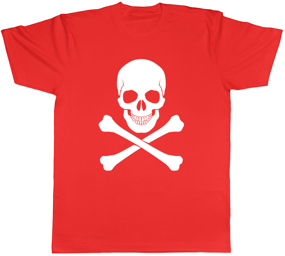 Skull and Crossbones Gothic Unisex Mens Womens T-Shirt Tee - Picture 5 of 7