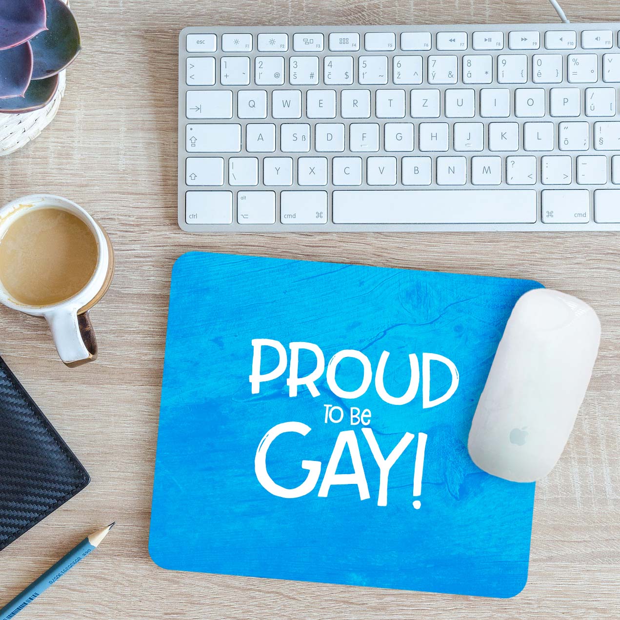 Proud To Be Gay Mouse Mat Pad 24cm x 19cm - Picture 3 of 11