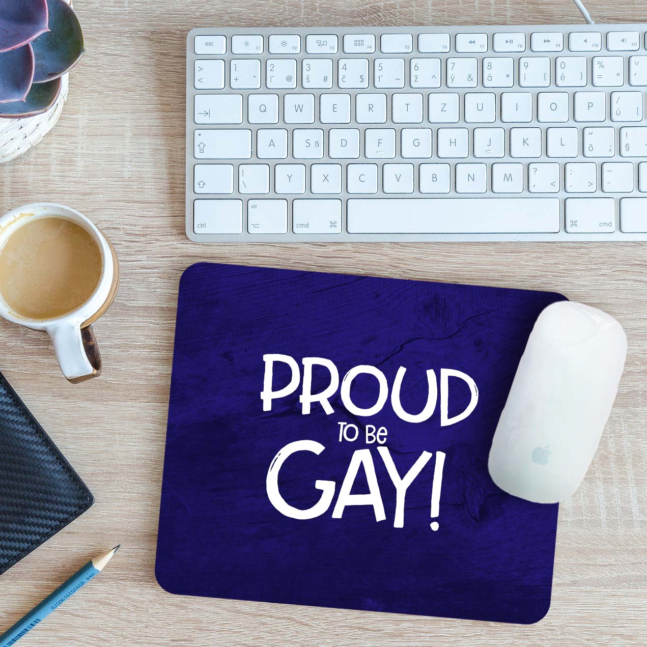 Proud To Be Gay Mouse Mat Pad 24cm x 19cm - Picture 4 of 11