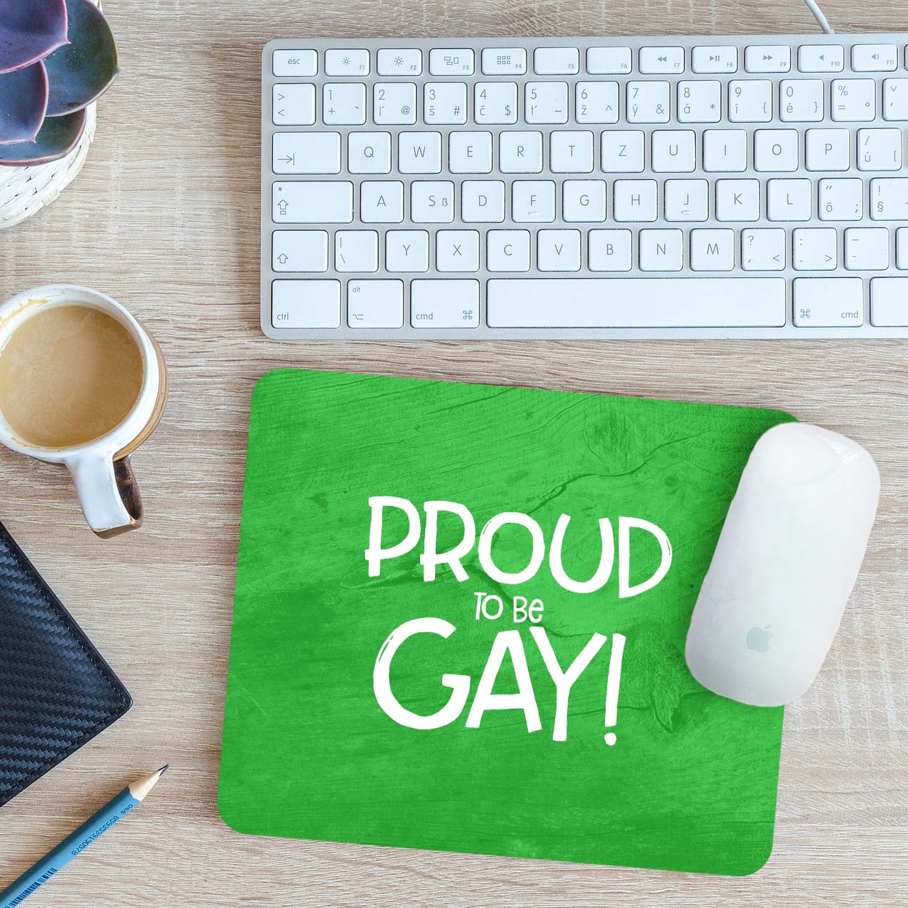 Proud To Be Gay Mouse Mat Pad 24cm x 19cm - Picture 5 of 11