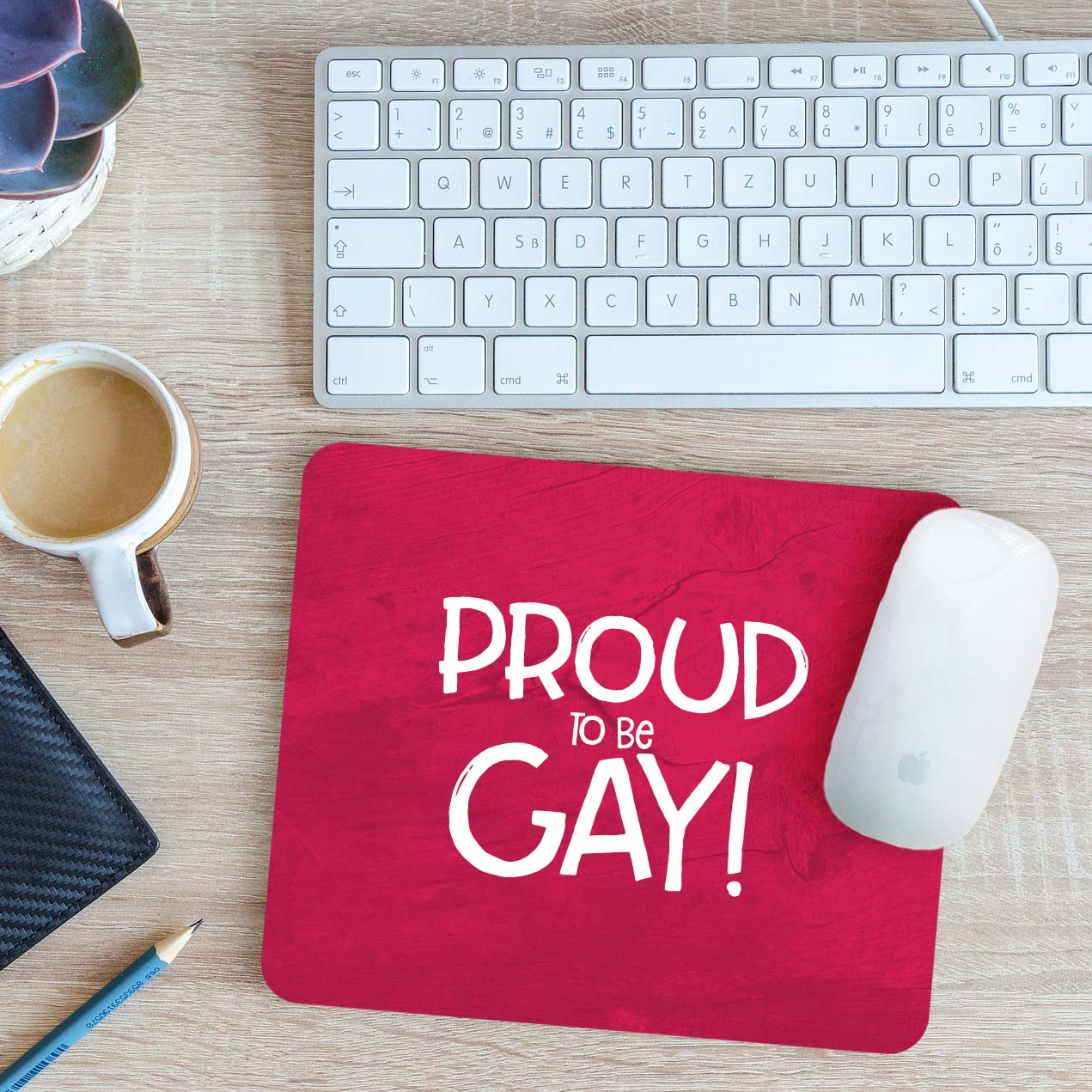 Proud To Be Gay Mouse Mat Pad 24cm x 19cm - Picture 6 of 11