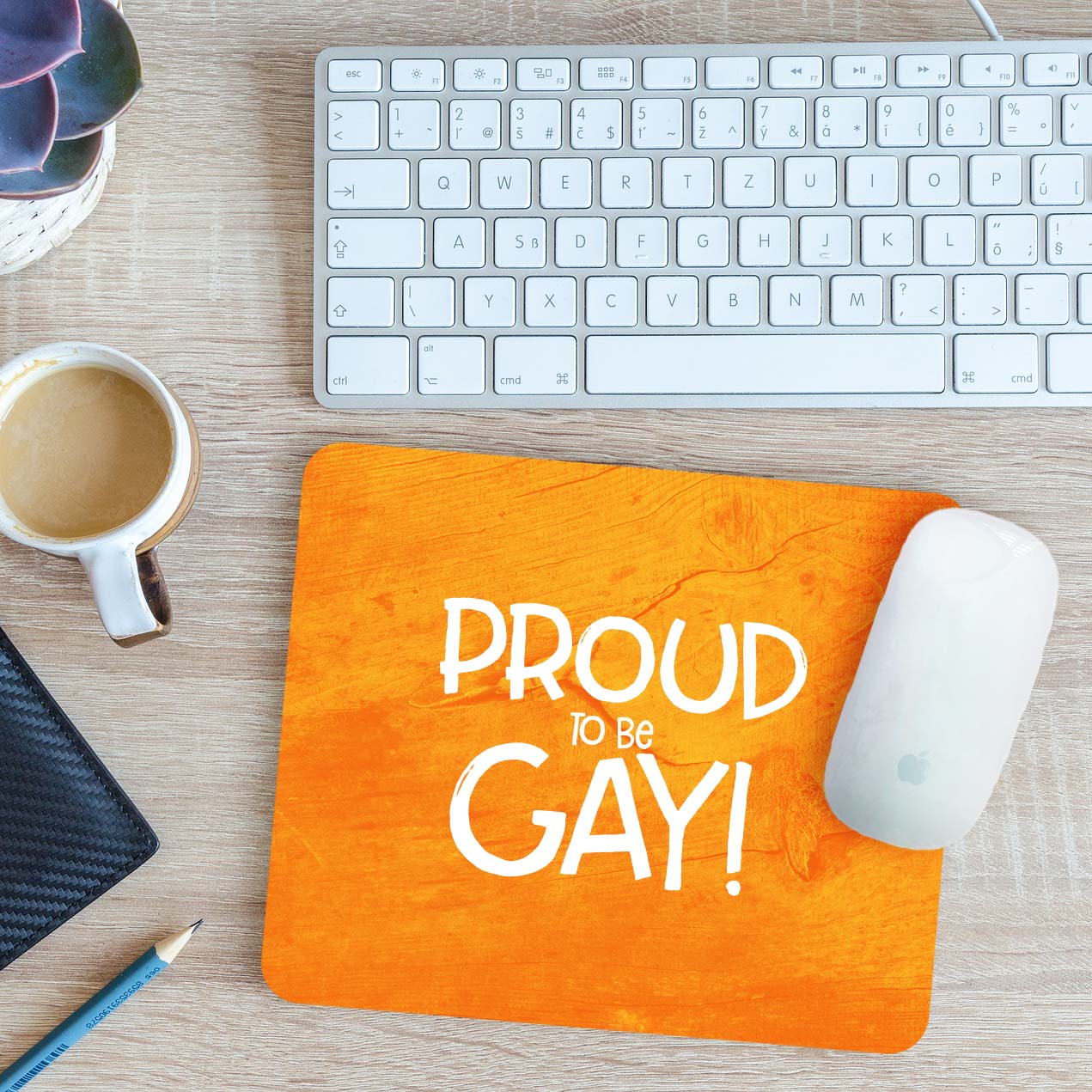 Proud To Be Gay Mouse Mat Pad 24cm x 19cm - Picture 7 of 11