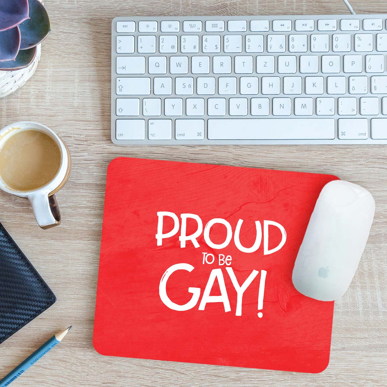 Proud To Be Gay Mouse Mat Pad 24cm x 19cm - Picture 9 of 11