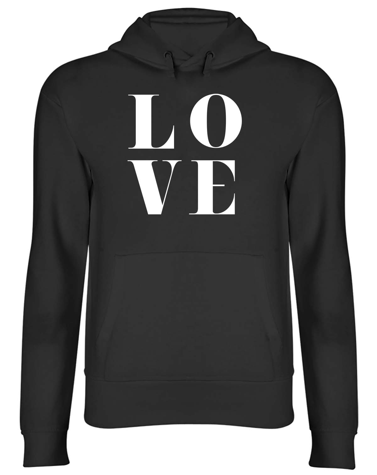 LOVE Mens Womens Hooded Top Hoodie