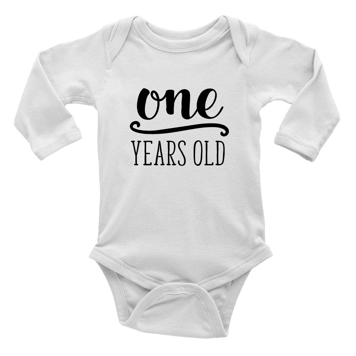 Baby Milestones - 12 Months Long Sleeve Baby Grow Vest Bodysuit Boys Girls