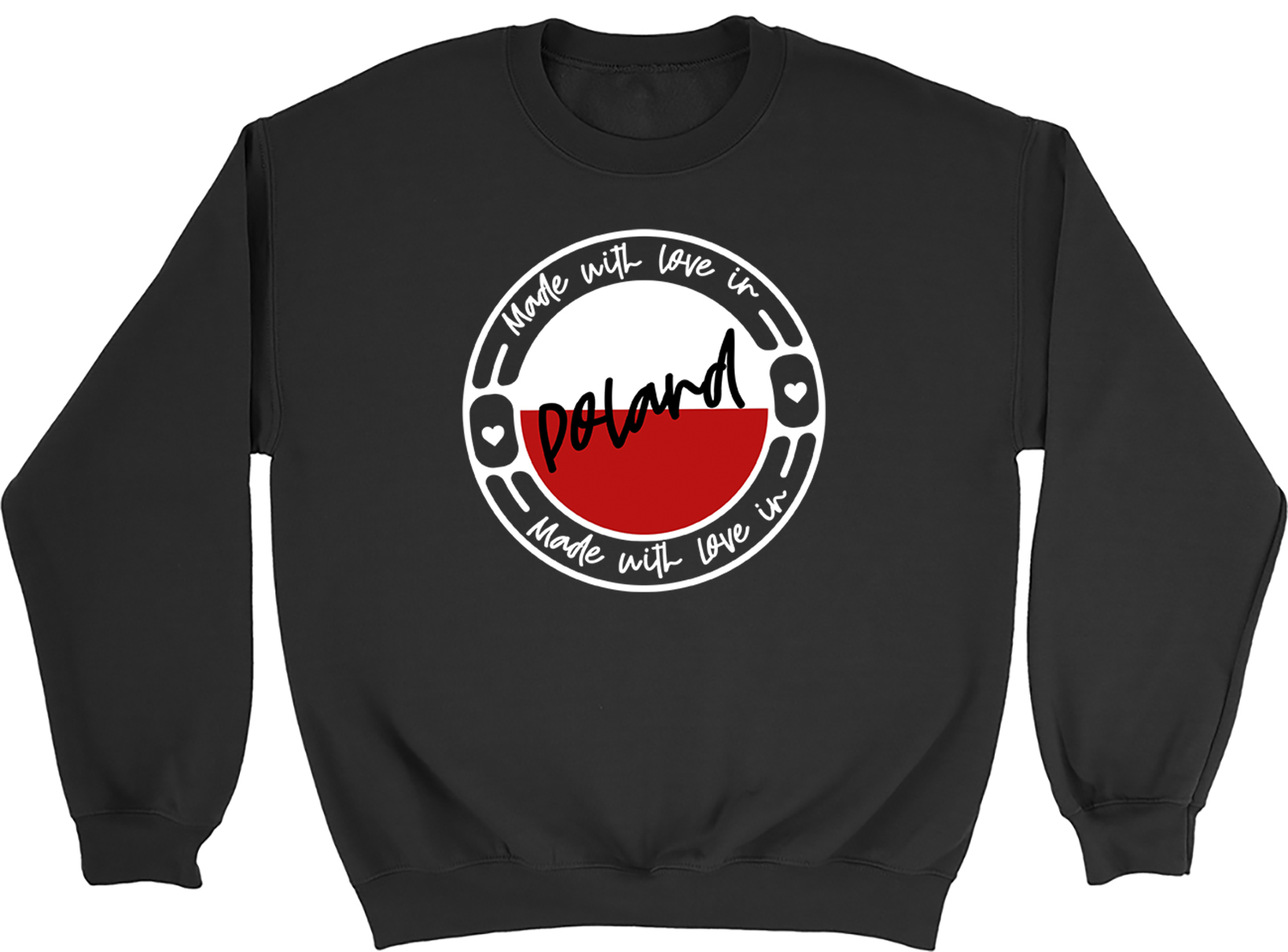 Made With Love In Poland Mens Womens Sweatshirt Jumper