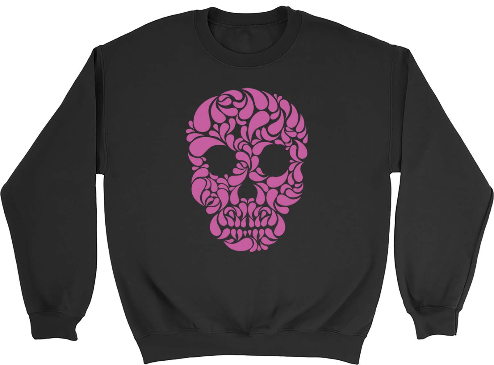Pink Skull Mens Womens Sweatshirt Jumper Gift