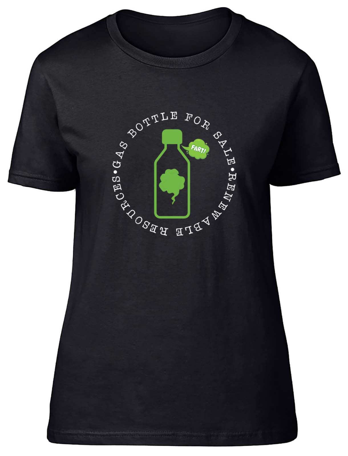 Gas Bottle For Sale Renewable Resources Fitted Womens Ladies T Shirt Gift