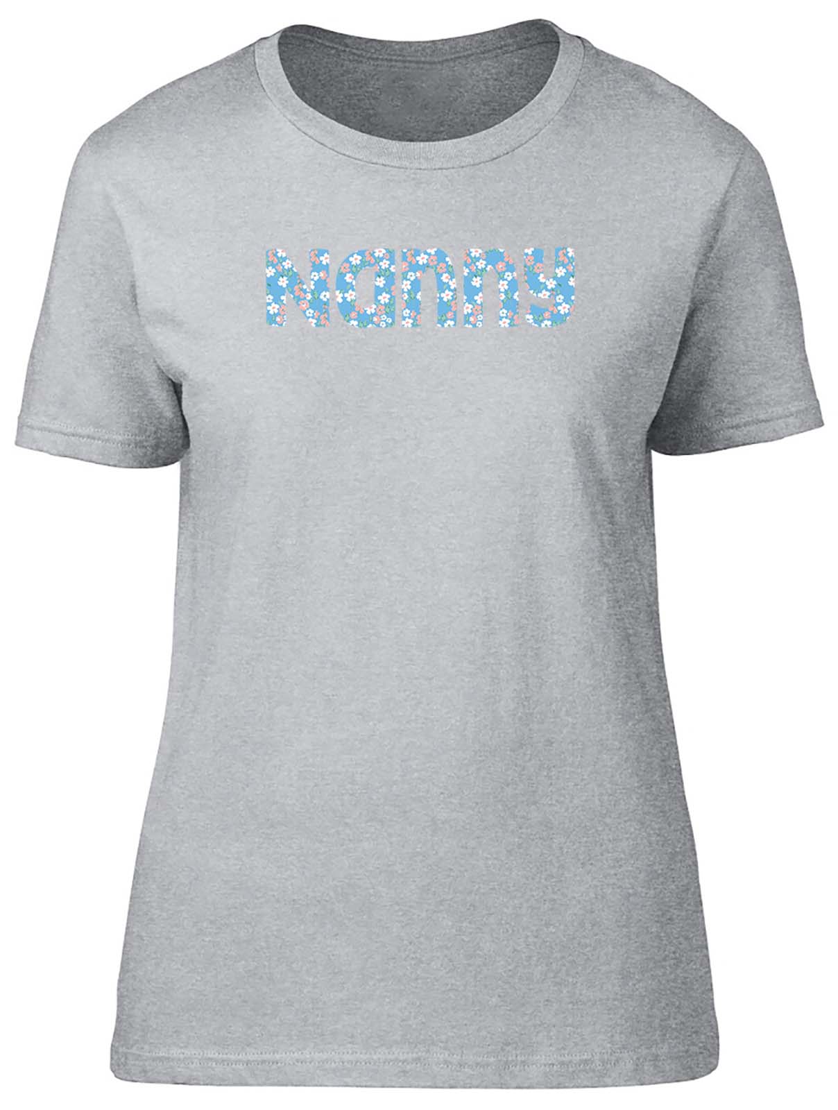 Flower Pattern Nanny Fitted Womens Ladies T Shirt Gift - Picture 8 of 8
