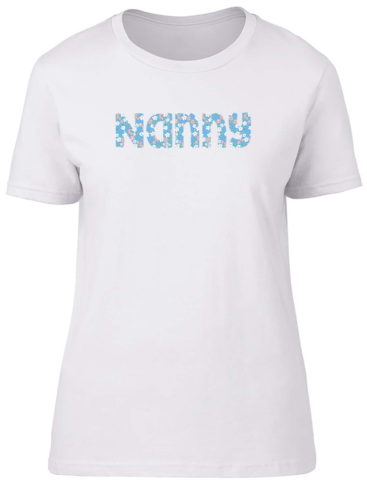 Flower Pattern Nanny Fitted Womens Ladies T Shirt Gift - Picture 7 of 8