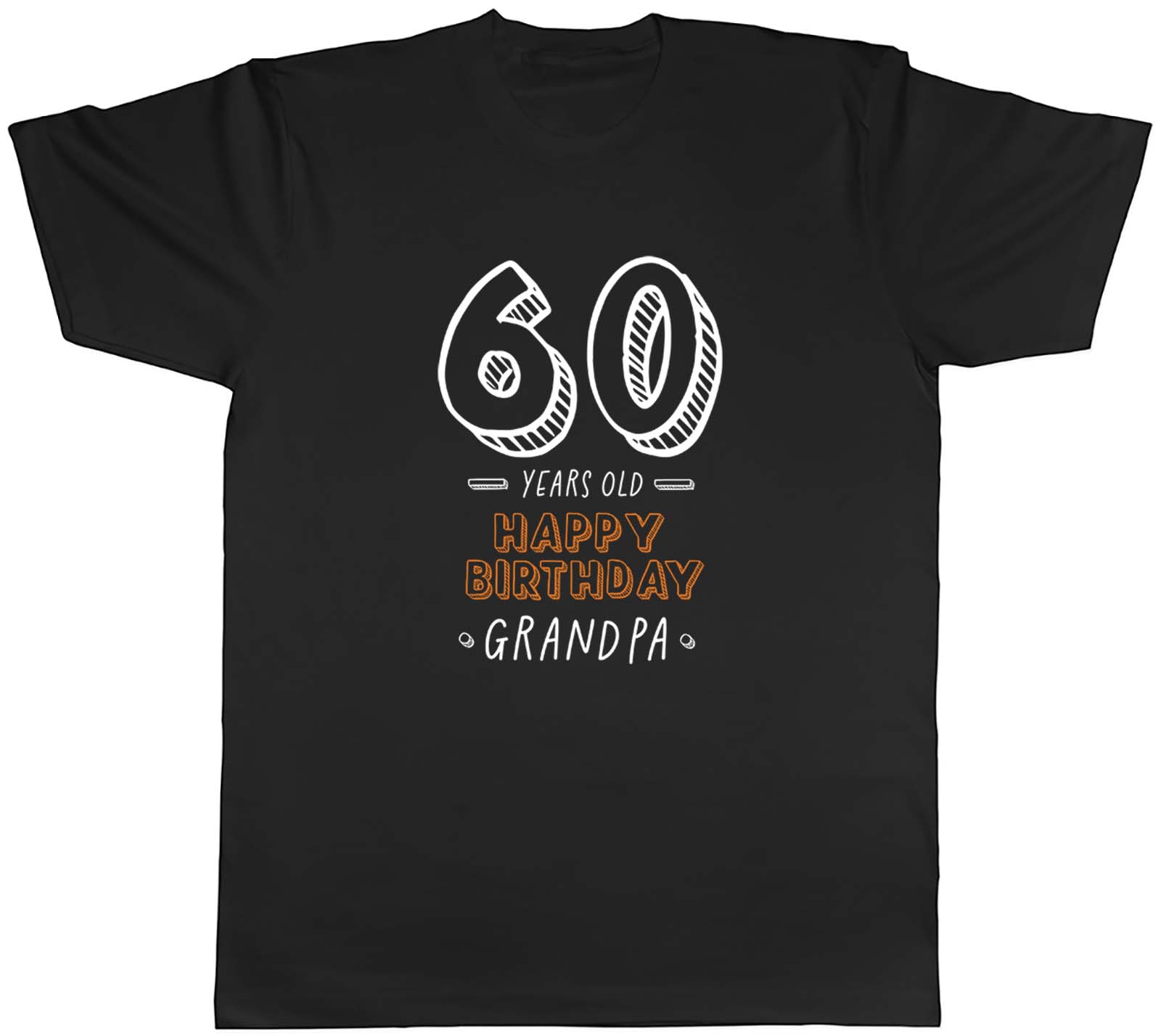 Personalised Happy Birthday Grandpa Celebration Mens Unisex T-Shirt Tee Gift