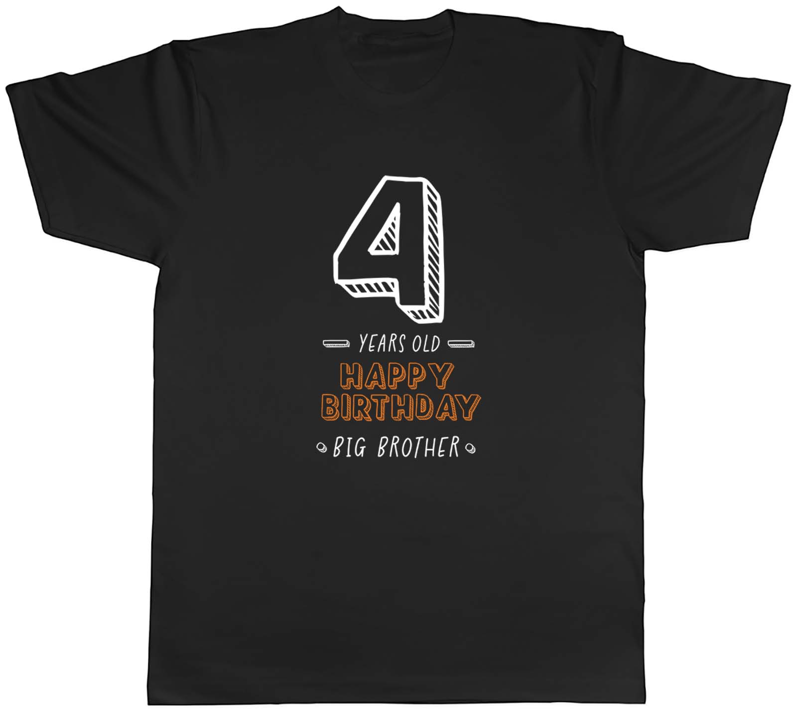 Personalised Happy Birthday Big Brother Celebration Mens Unisex T-Shirt Tee Gift