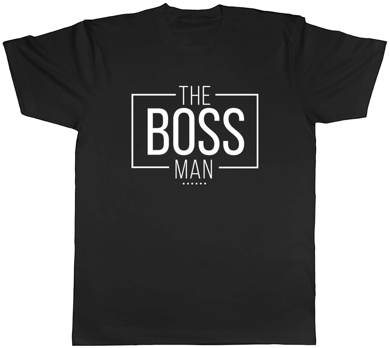 Boss Man Mens T-Shirt Team Leader Manager Captain Director In-Charge Tee Gift - Picture 2 of 8