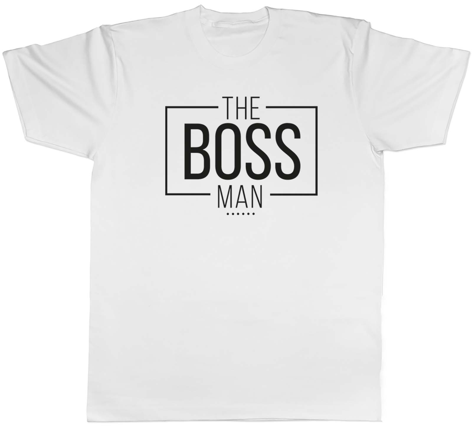 Boss Man Mens T-Shirt Team Leader Manager Captain Director In-Charge Tee Gift - Picture 7 of 8