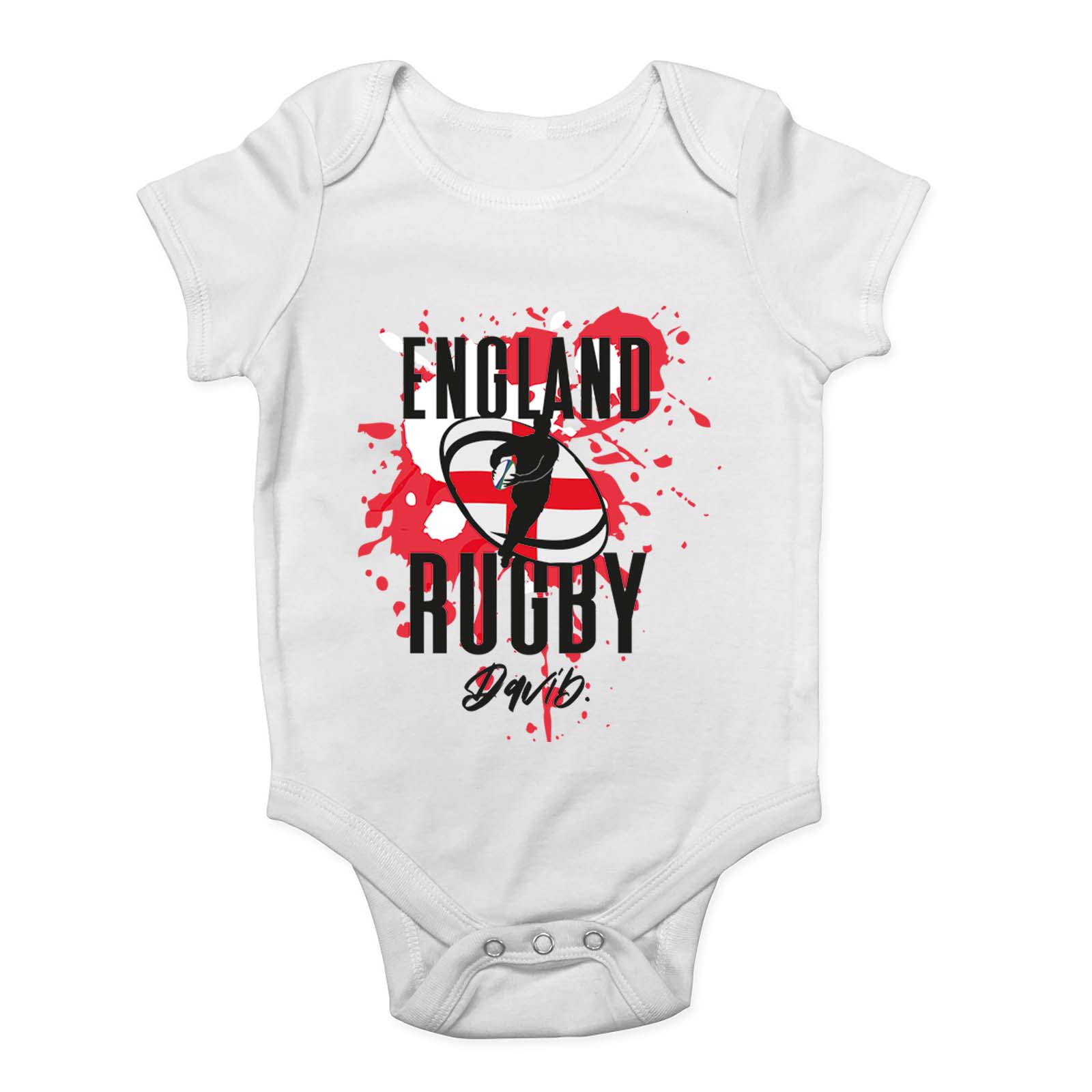 Baby Vest Baby England Rugby Shirt Born To Play For England Rugby