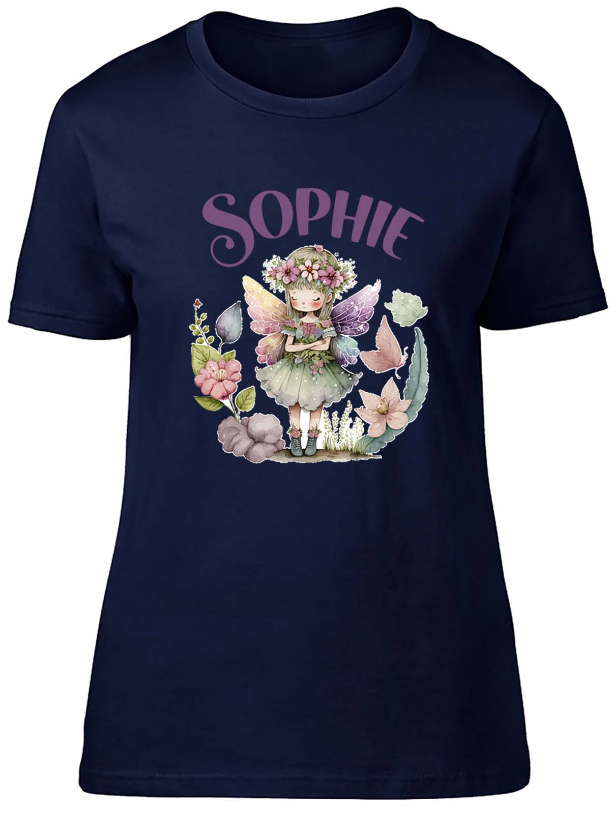 Personalised Fairy T-Shirt Womens Mythical Magic Faries Ladies Gift Tee