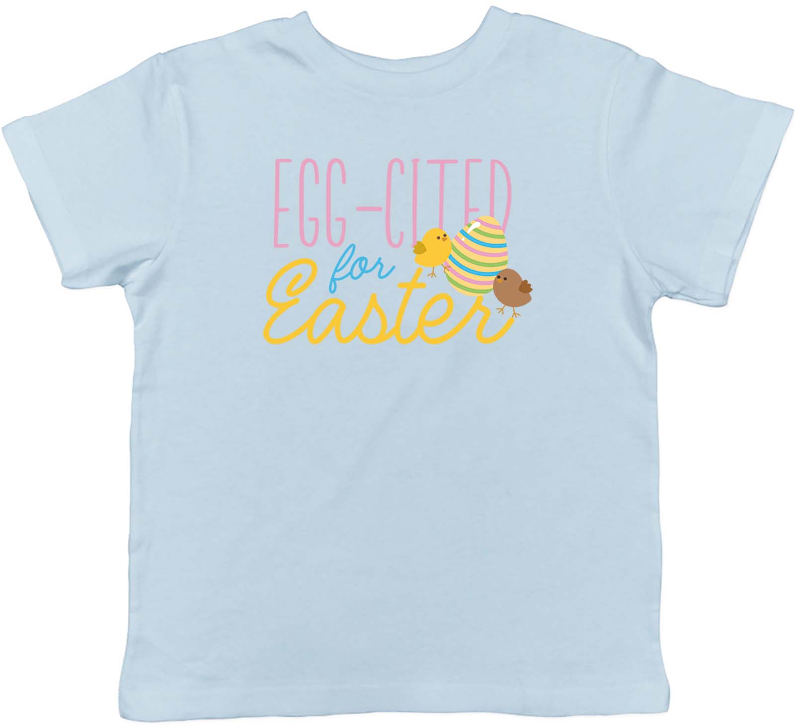 Easter Kids T-Shirt Egg-Cited for Easter Chick Egg Childrens Boys Girls Gift - Zdjęcie 7 z 8