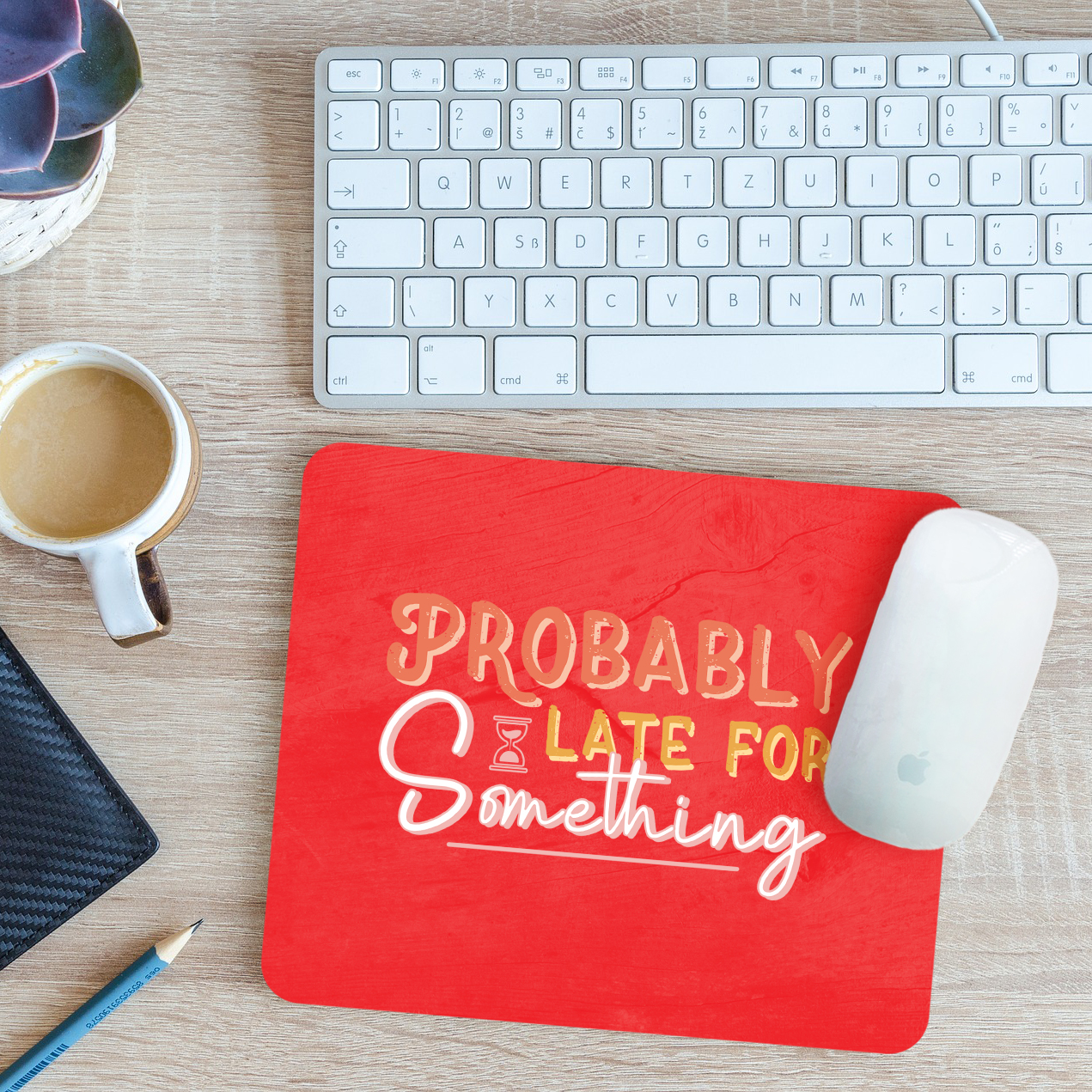 British Humor Mousepad With Wrist / Funny Anchor Desk Mat - View #2