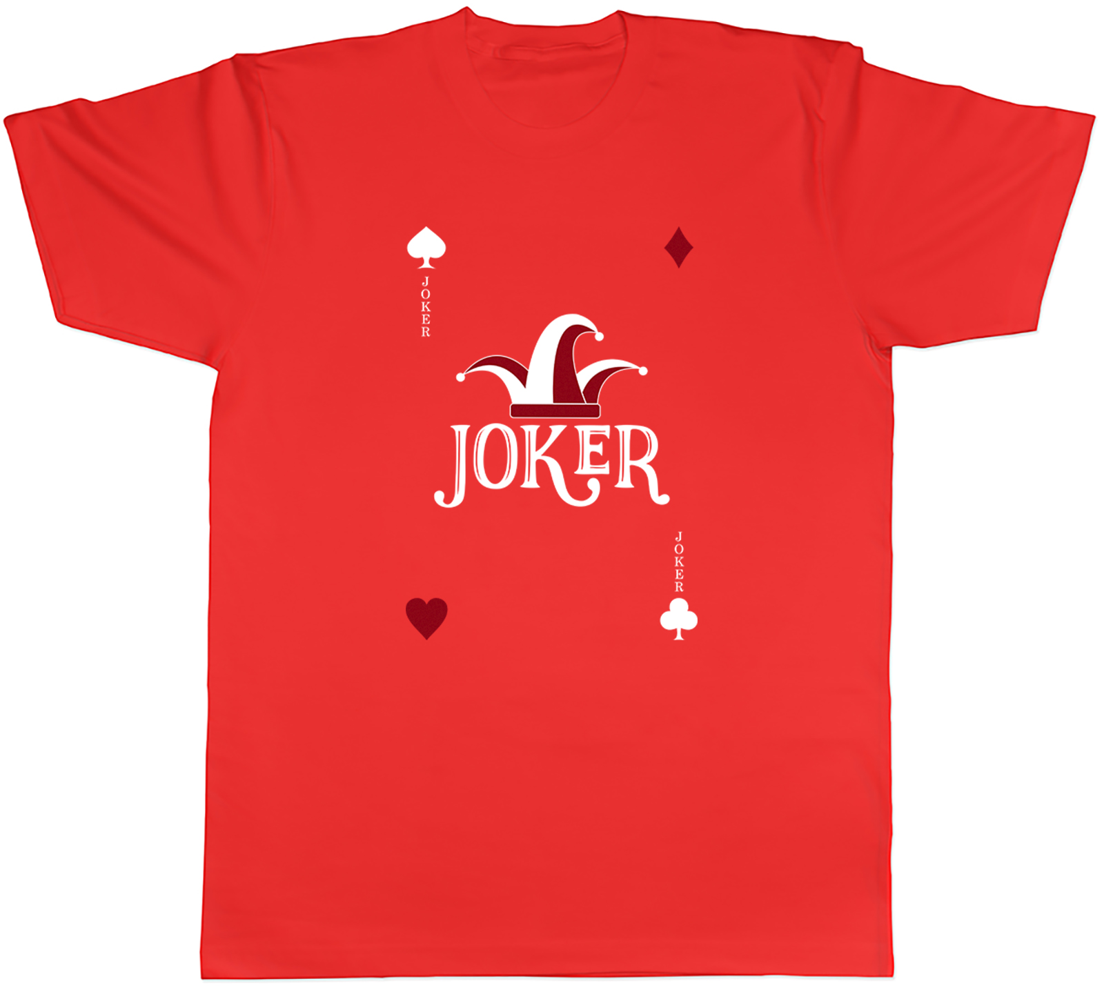 Joker Card Funny Mens Unisex T-Shirt Tee