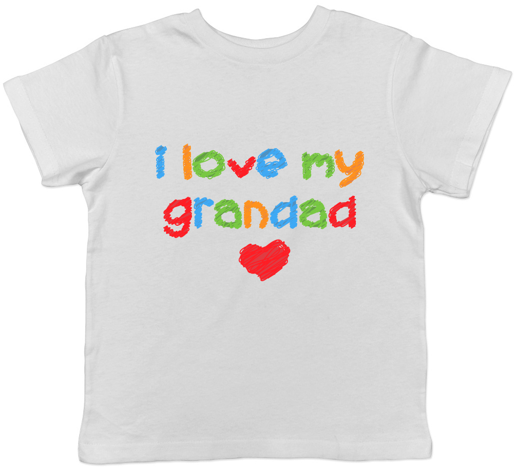 I Love my Grandad Cute Boys Girls Kids Childrens T-Shirt