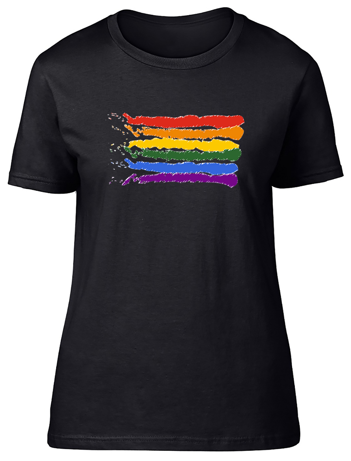 T-shirt donna aderente bandiera dell'orgoglio - Foto 2 di 6
