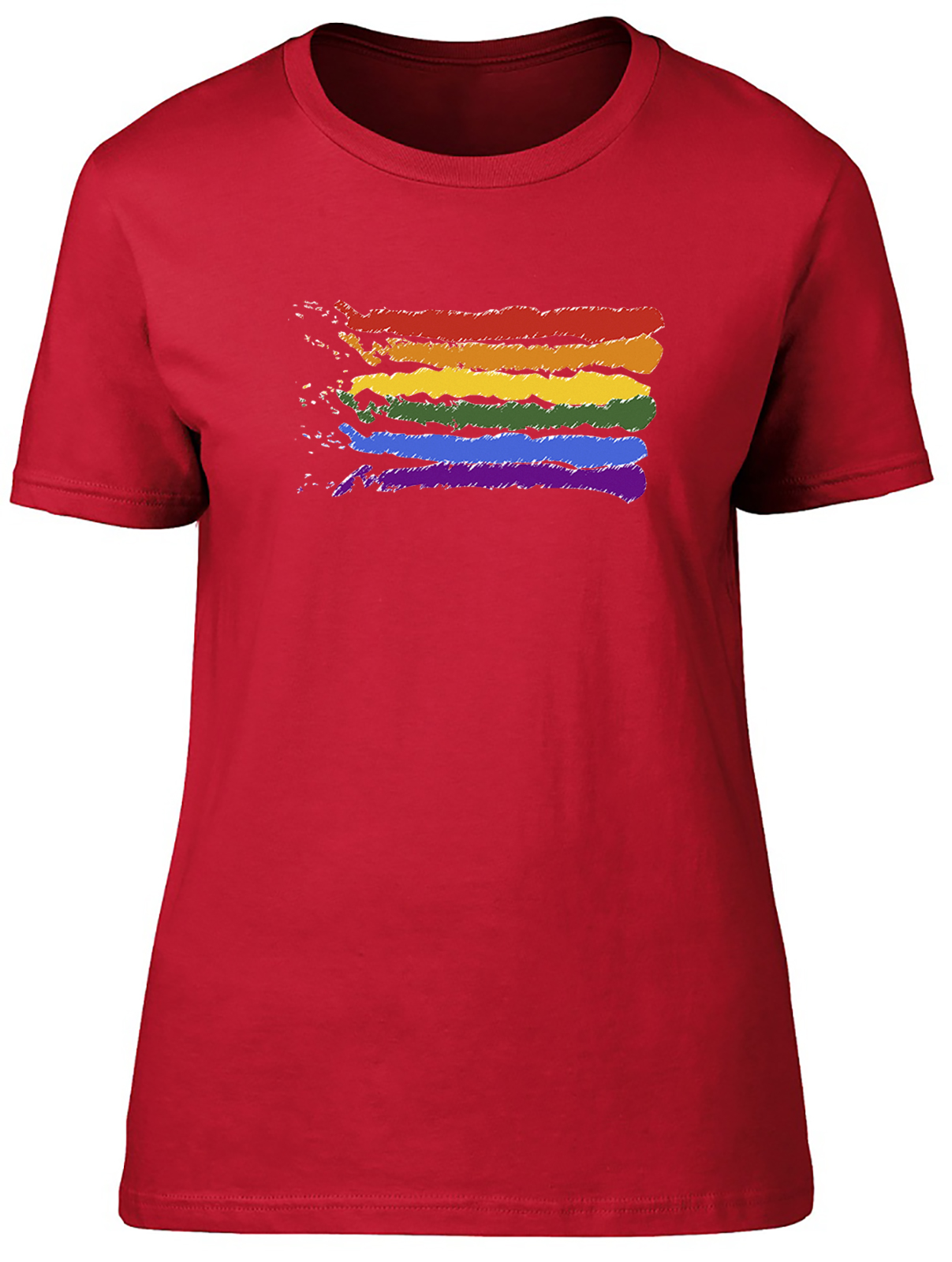 T-shirt donna aderente bandiera dell'orgoglio - Foto 5 di 6